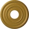Ekena Millwork Valeriano Ceiling Medallion (Canopies up to 6 1/4"), 12 1/8"OD x 3 5/8"ID x 3/4"P, Pharaohs Gold CM12VAPGS - alternate 1